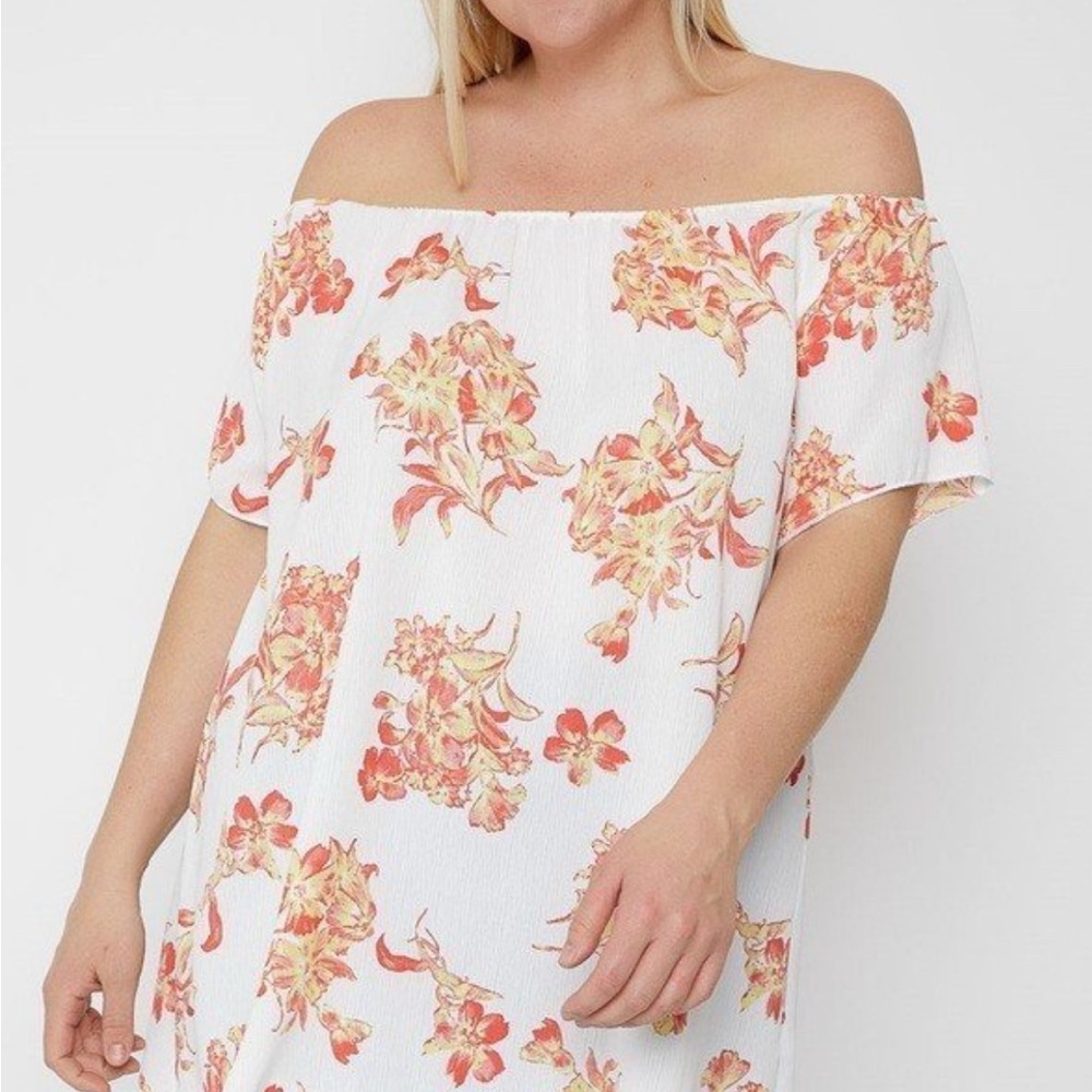 Floral Off-Shoulder women top MADE IN THE USA!!!